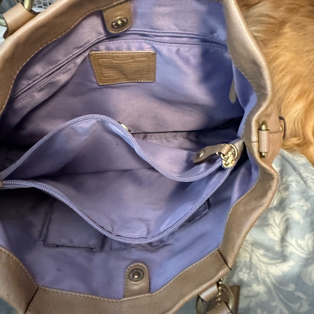 Coach Brown Leather Shoulder Bag - Picture 3 of 5
